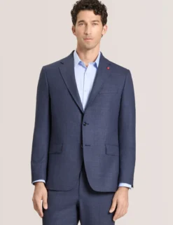Textured Modern Fit Wool Suit Jacket