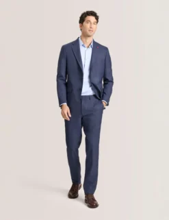 Textured Modern Fit Wool Suit Jacket