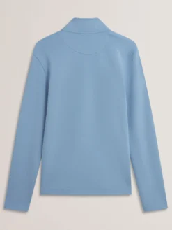 Textured Panel Half-Zip Modal Sweatshirt