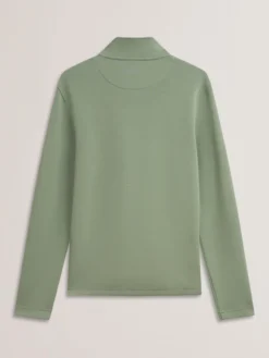 Textured Panel Half-Zip Modal Sweatshirt