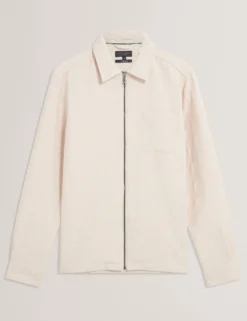 Textured Quilt Zip-Through Overshirt