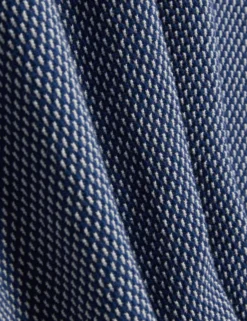 Textured Stitch Knitted Button-Through Shirt