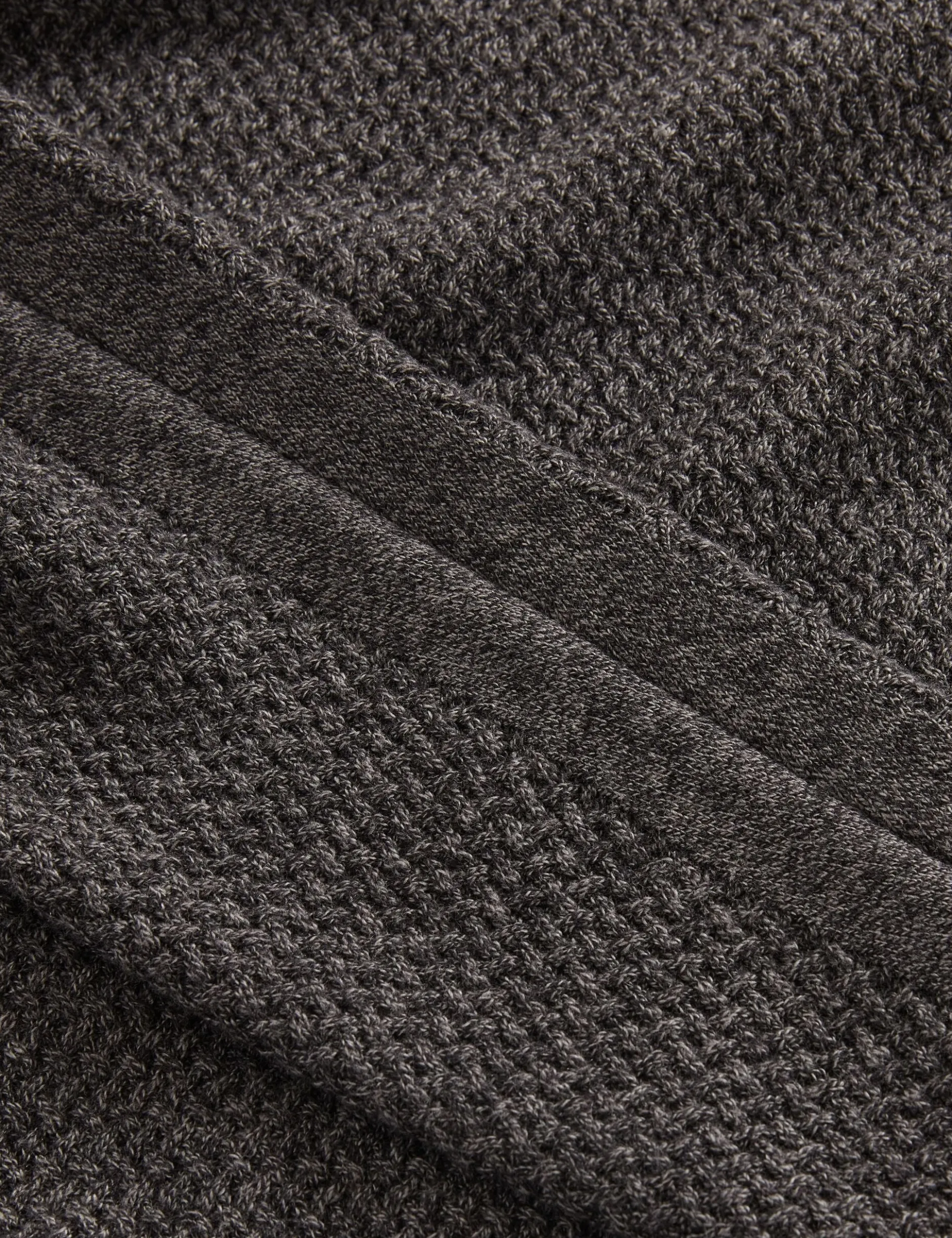 Textured Stitch Marled Knit Jumper