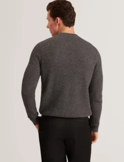 Textured Stitch Marled Knit Jumper
