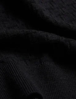 Textured T Knit Crew Neck Jumper