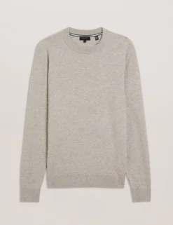 Textured T Knit Crew Neck Jumper