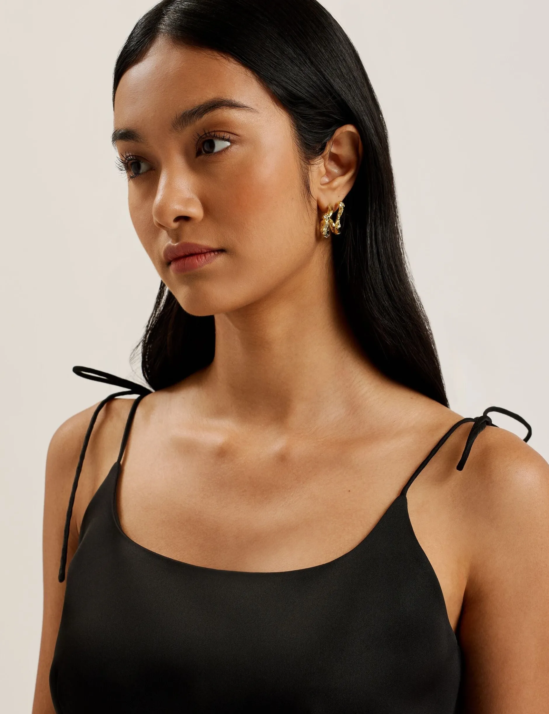 Tie Strap Square Neck Mini Dress