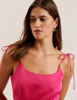 Tie Strap Square Neck Mini Dress