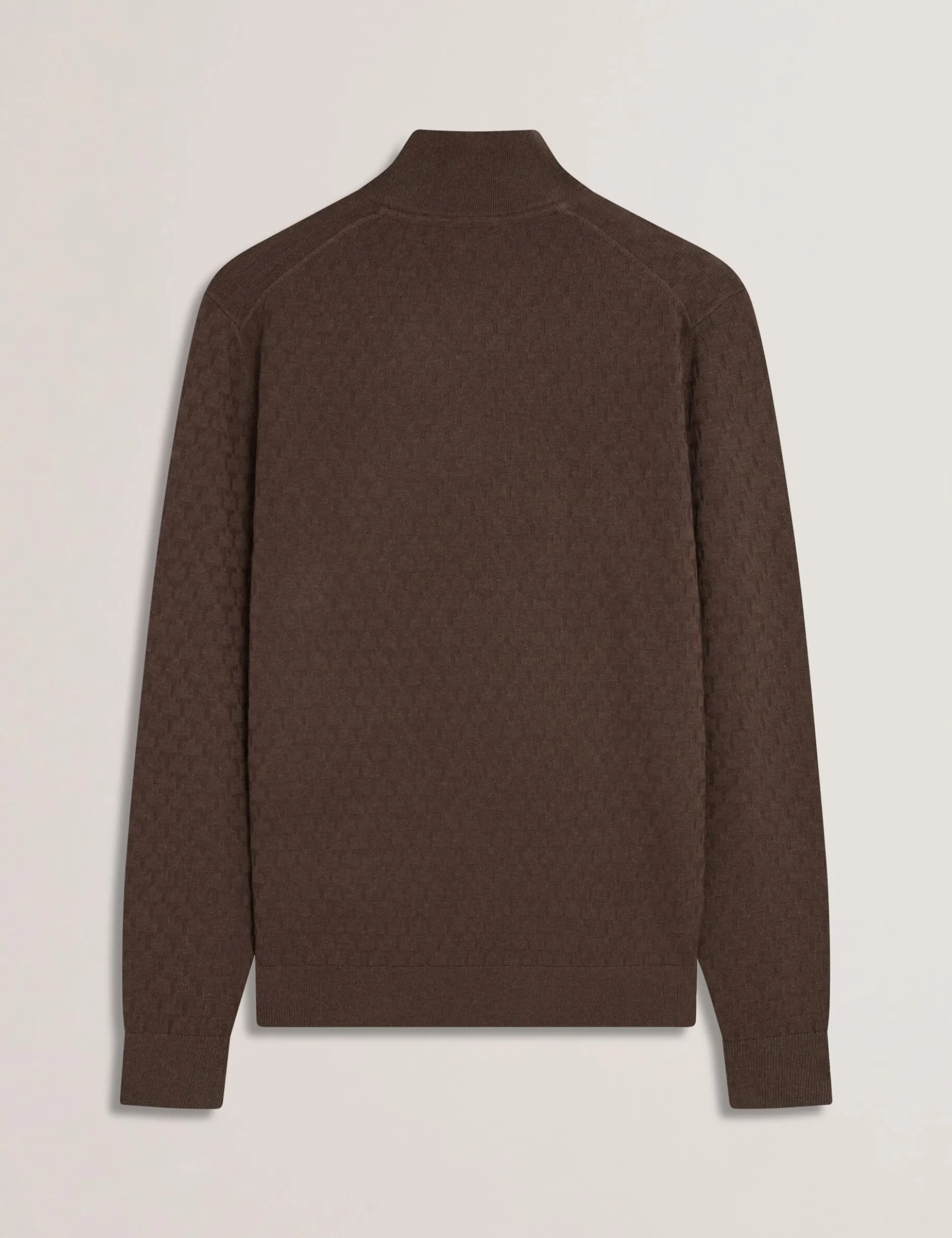 T Knit Half Zip Funnel Neck Jumper