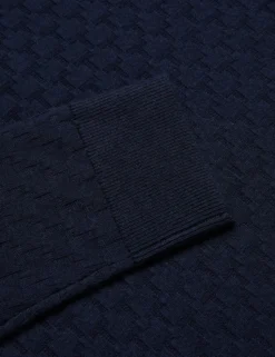T Knit Long Sleeve Polo Top