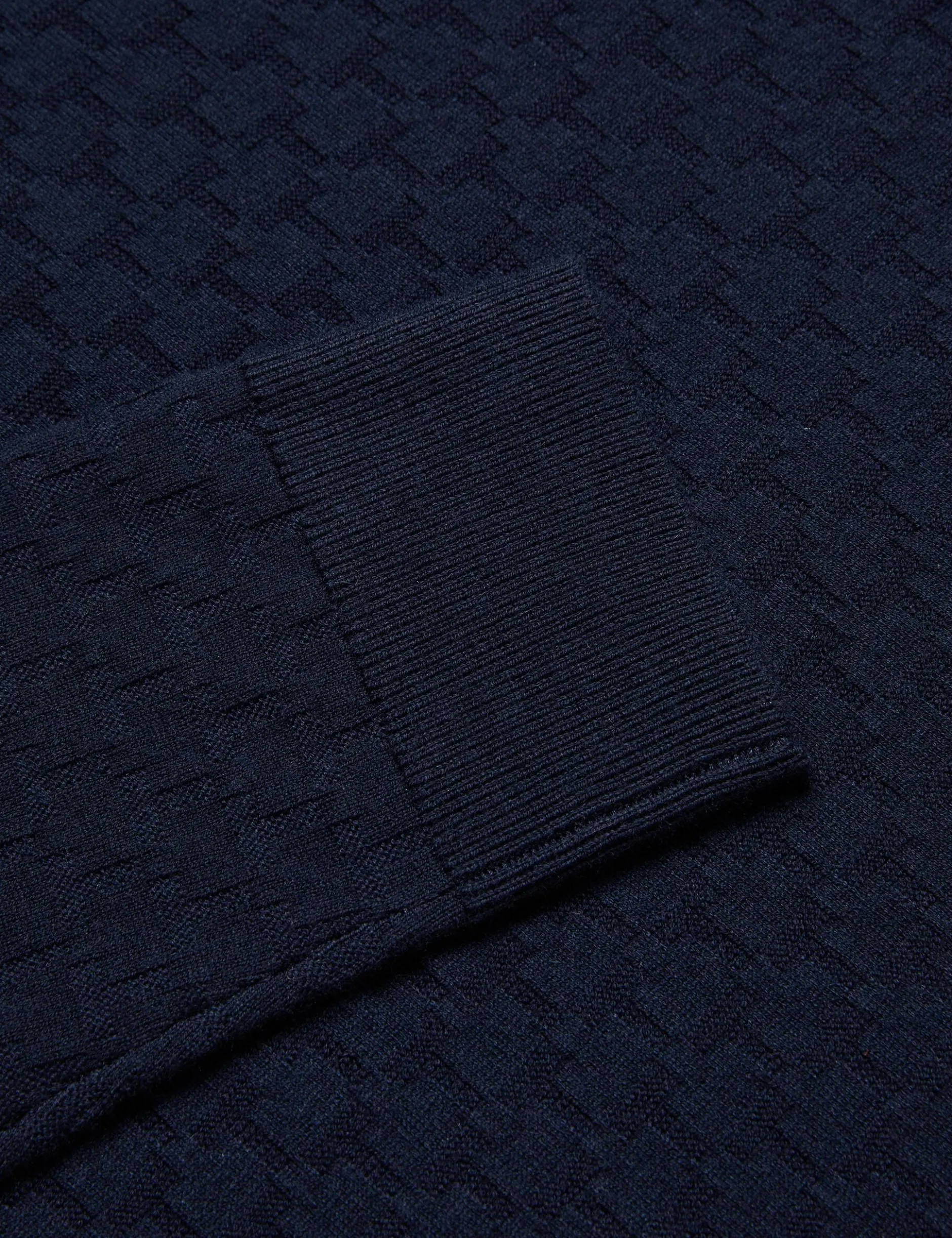 T Knit Long Sleeve Polo Top