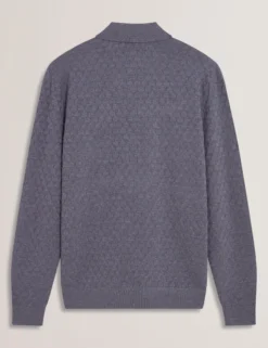 T Knit Long Sleeve Polo Top