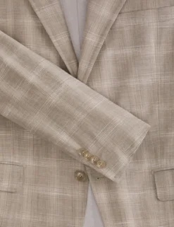 Tonal Check Modern Fit Suit Jacket
