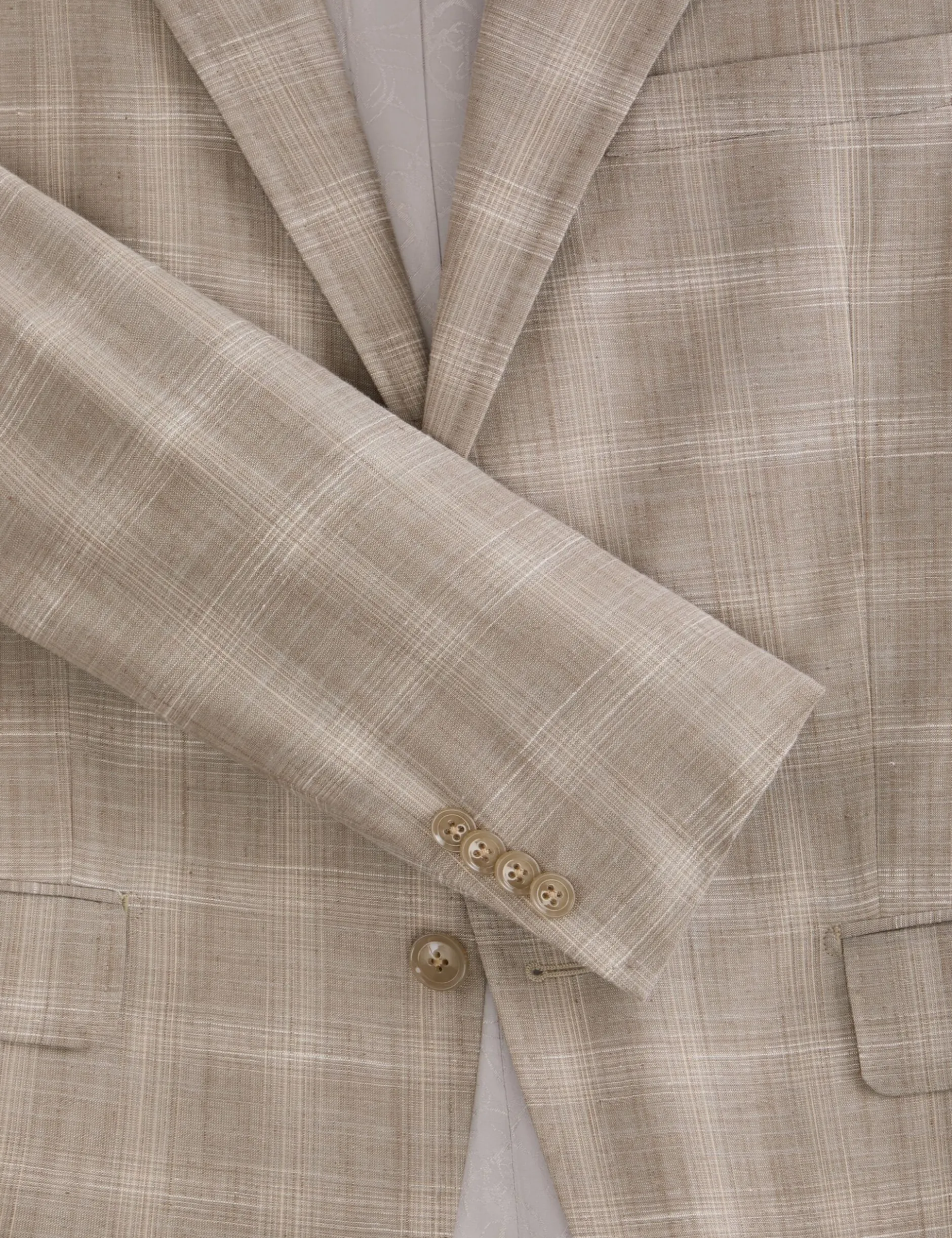 Tonal Check Modern Fit Suit Jacket