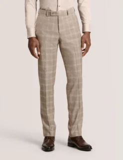 Tonal Check Modern Fit Suit Pants