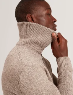 Twisted Yarn Knit Zip-Through Jumper