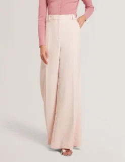 Ultra Wide Leg Woven Tailored Trousers