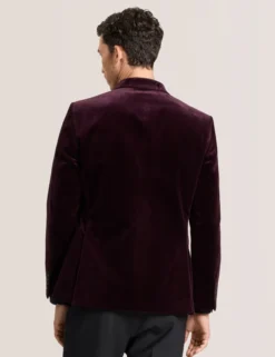 Velvet Single Breasted Tuxedo Jacket