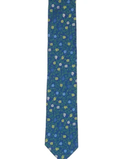Vine Floral Silk Tie