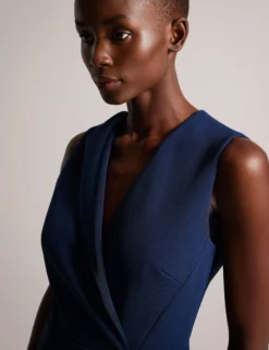 V Neck Bodycon Midi dress