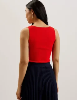 V Neck Sleeveless Top