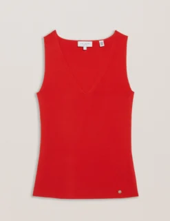 V Neck Sleeveless Top