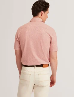 Wavey Geo Print Short Sleeve Shirt