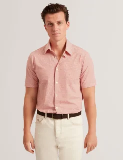 Wavey Geo Print Short Sleeve Shirt