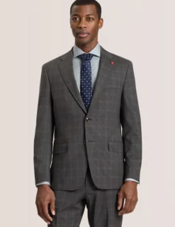 Window Check Modern Fit Suit Jacket