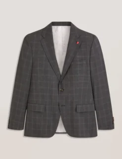 Window Check Modern Fit Suit Jacket