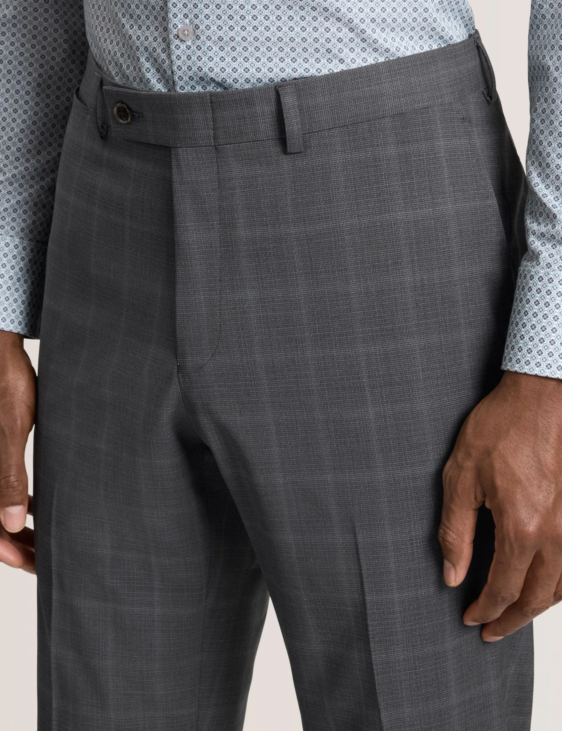 Window Check Modern Fit Suit Pants