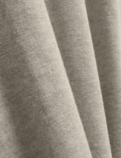 Wool Blend Ribbed Raglan Polo Shirt