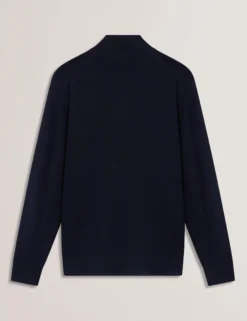 Wool Quarter Zip Funnel Neck Sweater