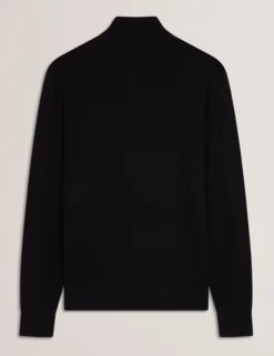 Wool Quarter Zip Funnel Neck Sweater