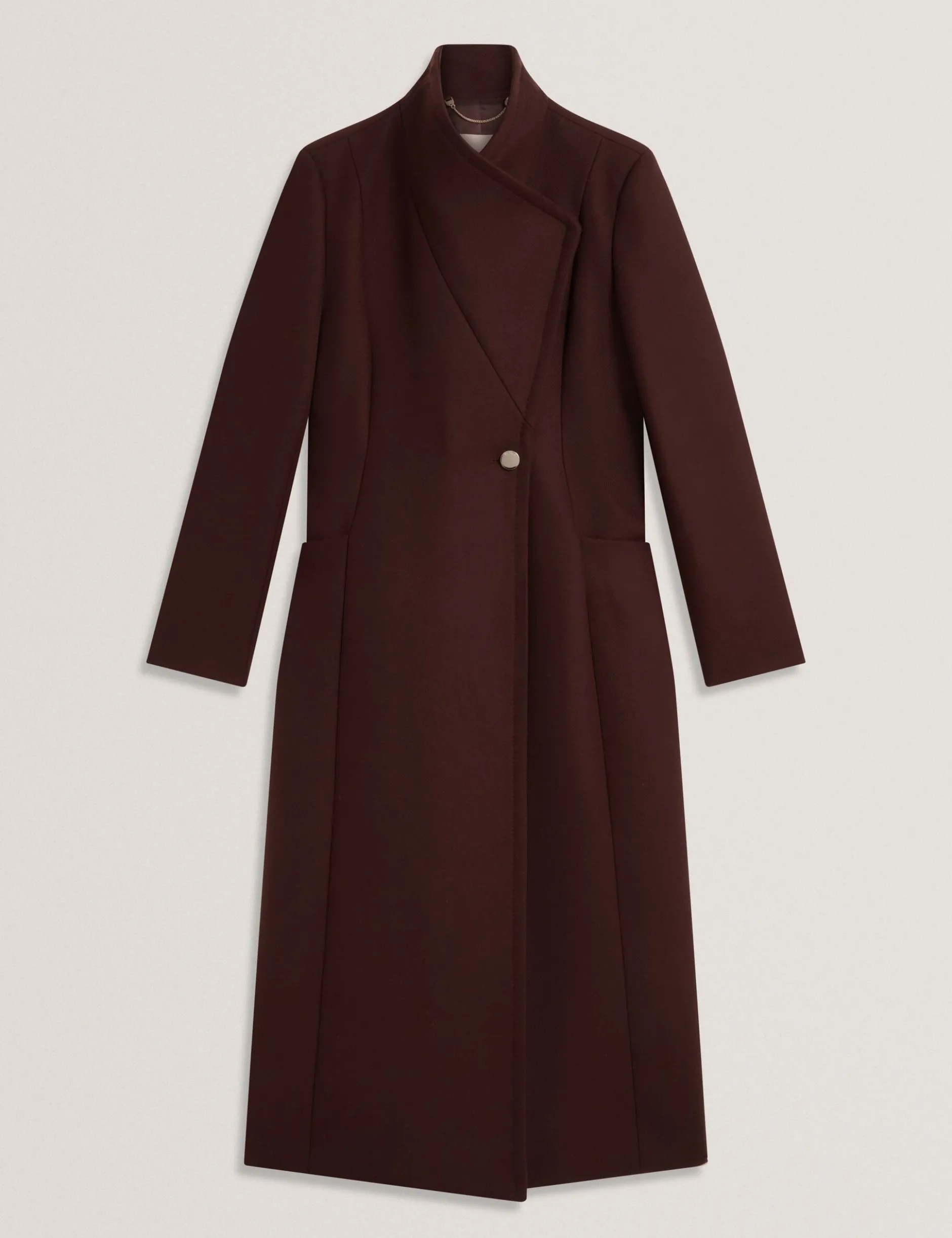 Wool Rich Hourglass Longline Wrap Coat