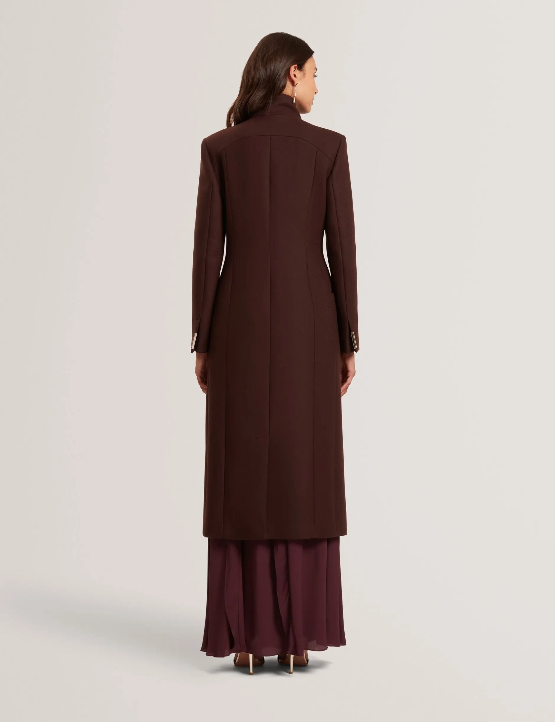 Wool Rich Hourglass Longline Wrap Coat