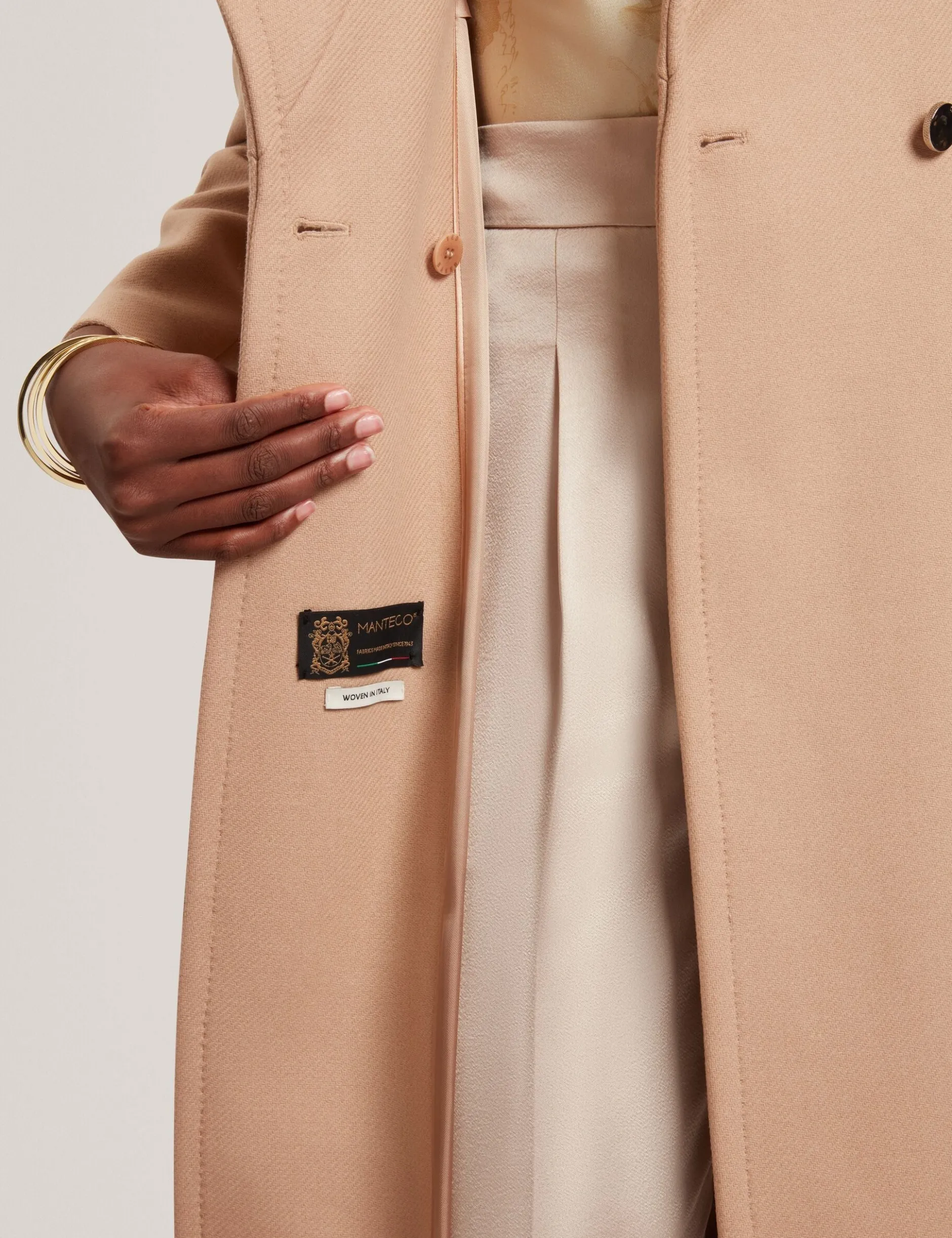 Wool Rich Hourglass Longline Wrap Coat