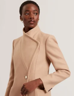 Wool Rich Hourglass Longline Wrap Coat