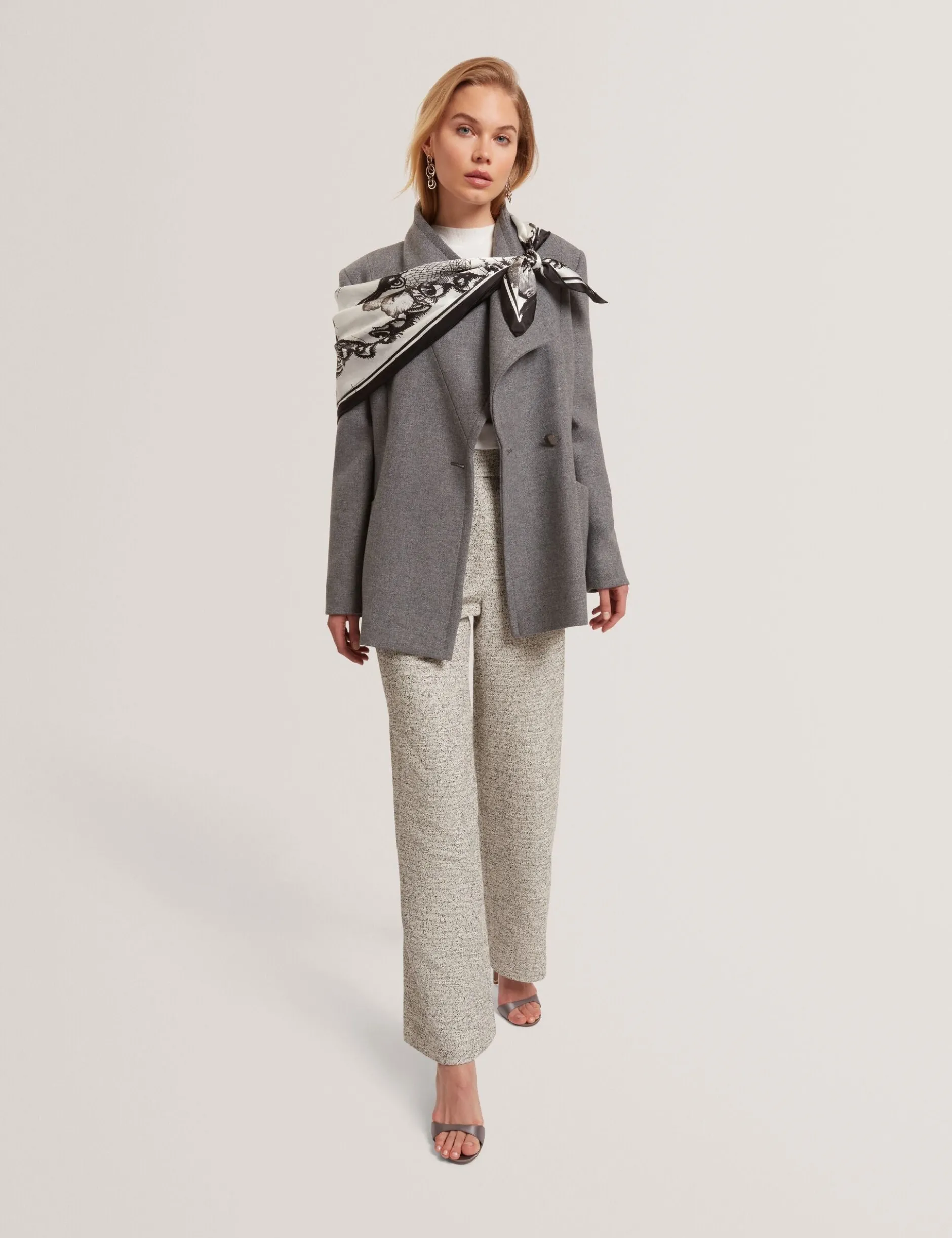 Wool Rich Hourglass Short Wrap Coat