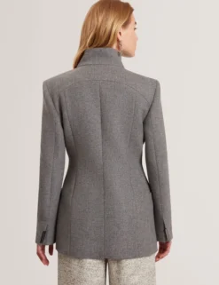 Wool Rich Hourglass Short Wrap Coat