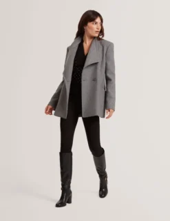 Wool Rich Hourglass Short Wrap Coat