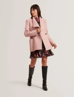 Wool Rich Hourglass Short Wrap Coat