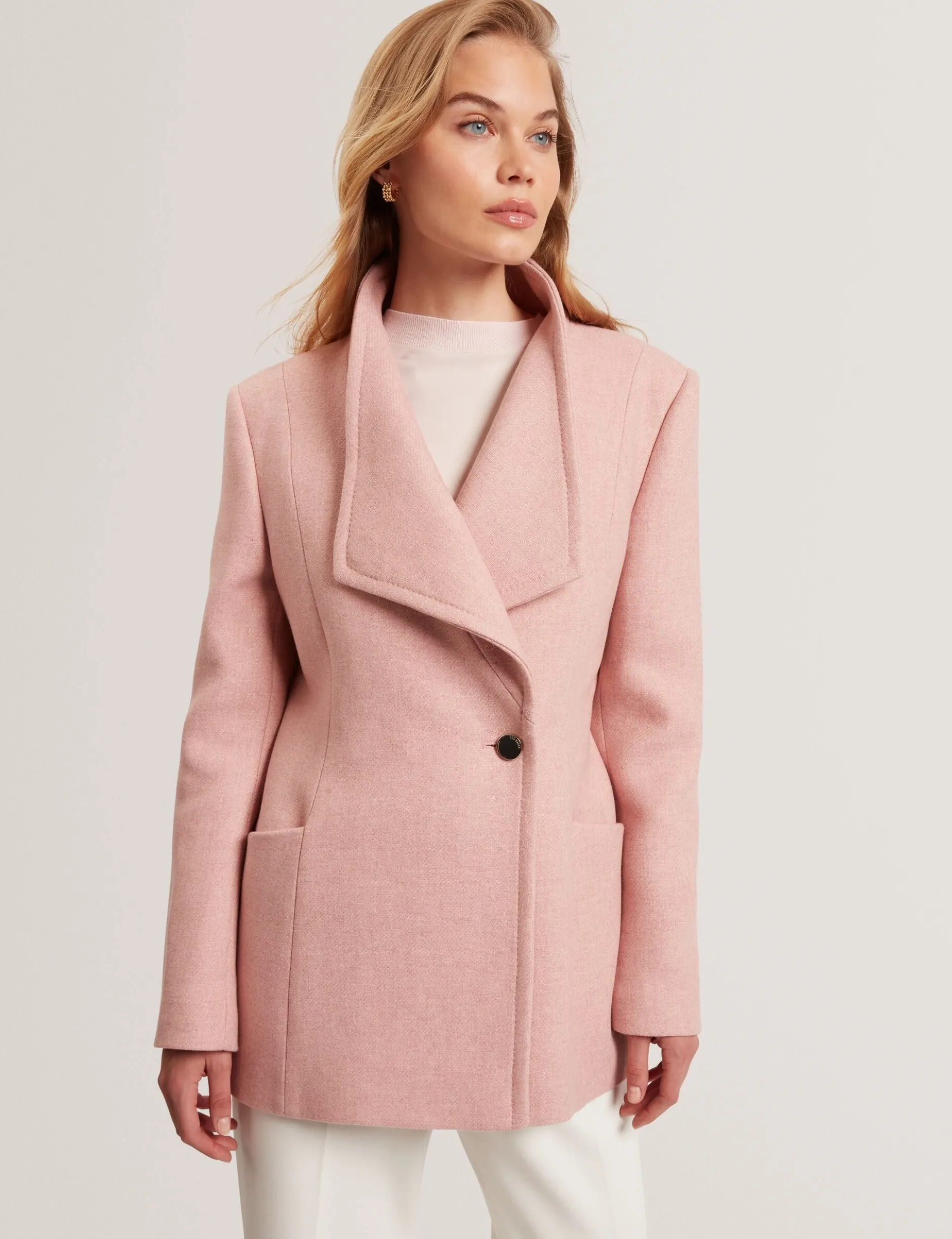 Wool Rich Hourglass Short Wrap Coat