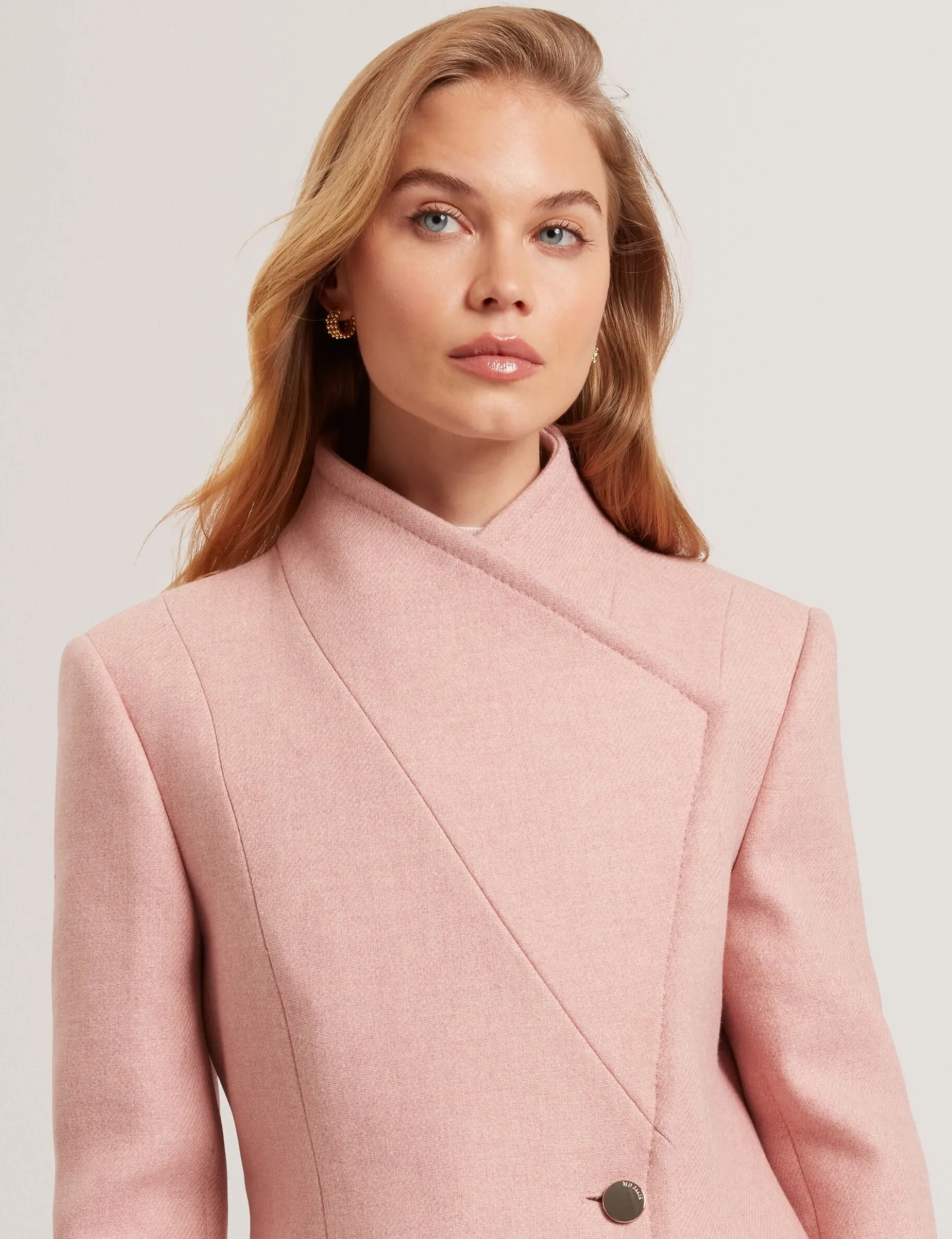 Wool Rich Hourglass Short Wrap Coat
