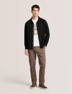 Woven Button Through Shirt Jacket