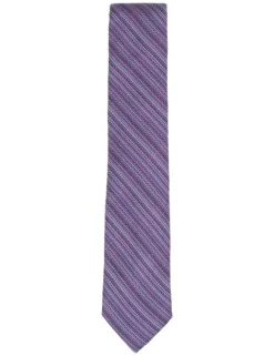 Woven Stripe Silk Tie