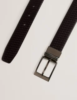 Woven Texture Leather Belt