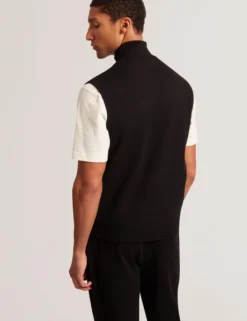 Zip-Through Funnel Neck Gillet