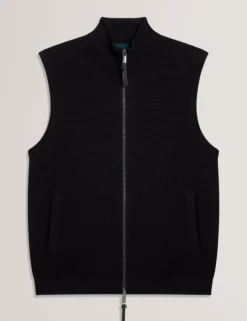 Zip-Through Funnel Neck Gillet